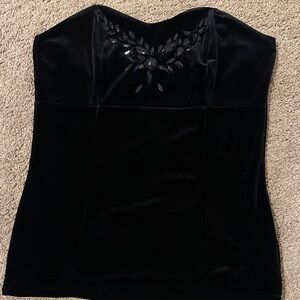 White House black market strapless top